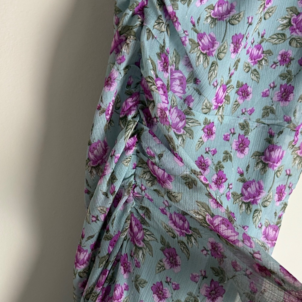Astr Women's Pink Green One-Shoulder Asymmetrical Dress Size M - Picture 9 of 16